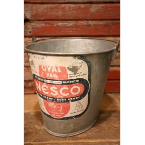 画像: dp-230301-41 NESCO / Galvanized Oval Pail Bucket