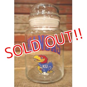 画像: dp-230414-07 The University of Kansas / Jayhawks Glass Canister