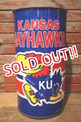 画像: dp-230414-05 The University of Kansas / Jayhawks Tin Trash Box