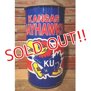 画像: dp-230414-05 The University of Kansas / Jayhawks Tin Trash Box