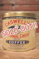 画像: dp-230414-72 CASWELL'S NATIONAL CREST COFFEE / Vintage Tin Can