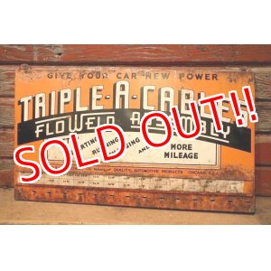 画像: dp-230301-15 TRIPLE-A-CABLES / Vintage Metal Sign