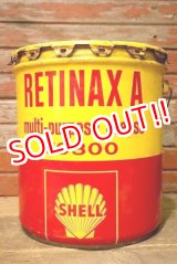 画像: dp-230401-14 SHELL / RETINAX A 1960's 5 U.S. GALLONS OIL CAN