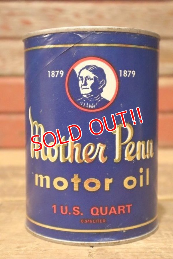 画像1: dp-220301-67 Mother Penn MOTOR OIL / One U.S. Quart Can Bank