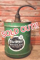 画像: dp-230401-20 CONOCO / SUPER V MOTOR OIL1950's-1960's 5 U.S. GALLONS OIL CAN