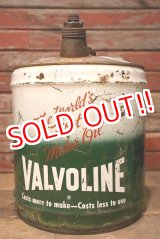 画像: dp-230401-48 VALVOLINE / 1950's 5 U.S. GALLONS OIL CAN