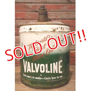 画像: dp-230401-48 VALVOLINE / 1950's 5 U.S. GALLONS OIL CAN