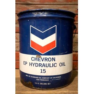 画像: dp-230401-15 CHEVRON / 1960's 5 U.S. GALLONS OIL CAN