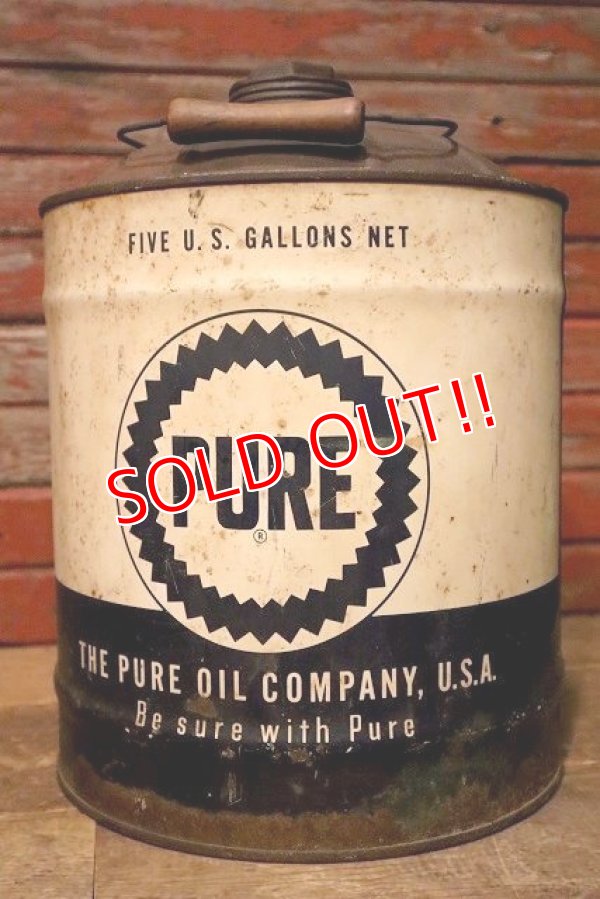 画像1: dp-230503-49 PURE / 1950's 5 U.S. GALLONS CAN