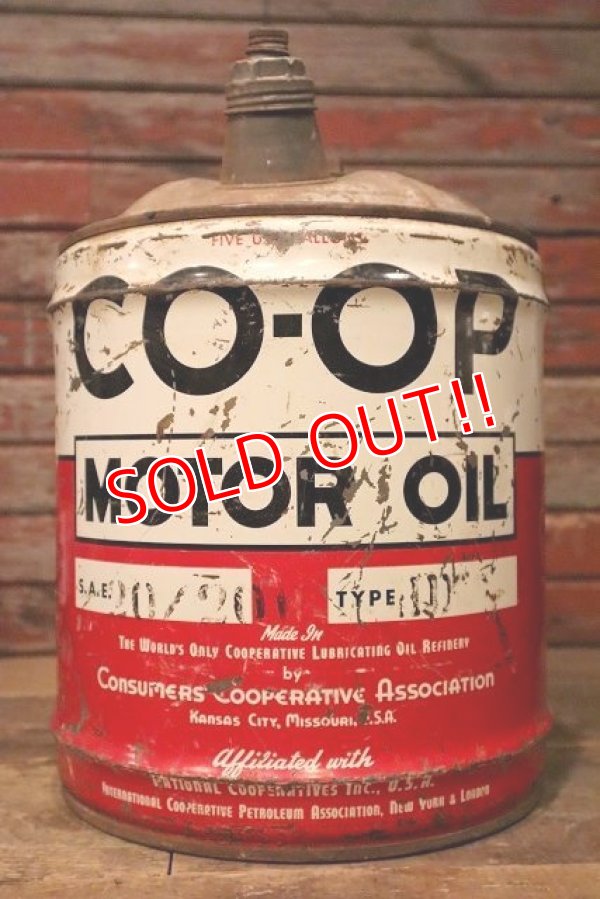 画像1: dp-230503-54 CO-OP / 1960's 5 U.S. GALLONS CAN