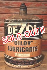 画像: dp-230503-57 UNIVERSAL OIL CO., INC / DEZOL "OILPY" LUBRICANTS 1950's-1960's 5 U.S. GALLONS CAN