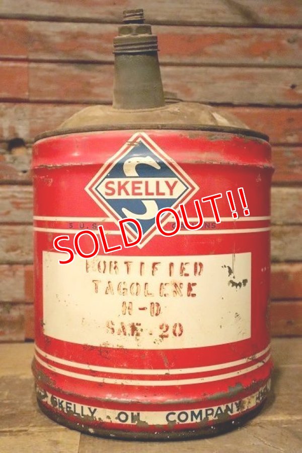 画像1: dp-230503-55 SKELLY / 1970's 5 U.S. GALLONS CAN