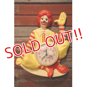 画像: ct-230601-14 McDonald's / Ronald McDonald 1980's Wall Clock (A)