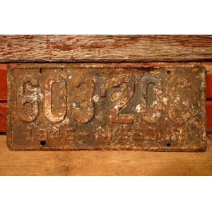 画像: dp-230601-21 License Plate 1946 MISSOURI "603-206"