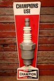 画像1: dp-230401-53 CHAMPION SPARK PLUGS / 1970's 3D Plastic Sign