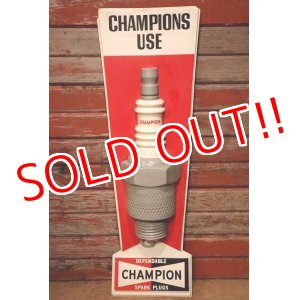 画像: dp-230401-53 CHAMPION SPARK PLUGS / 1970's 3D Plastic Sign