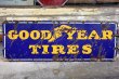 画像1: dp-230601-63 GOODYEAR TIRES / 1940's Porcelain Sign