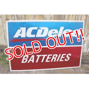 画像: dp-230608-07 AC Delco / "BATTERIES" Metal Sign