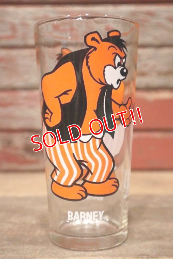 画像1: gs-221101-06 Barney Bear / PEPSI 1975 Collector Series Glass