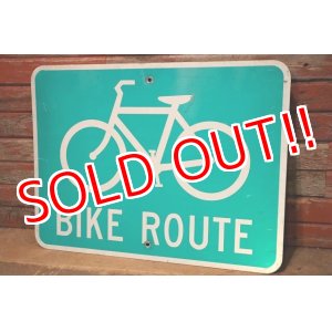 画像: dp-230608-11 Road Sign "BIKE ROUTE"