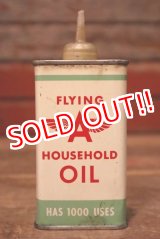 画像: dp-230724-42 FLYING A / 1950's HOUSEHOLD OIL Handy Can