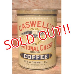 画像: dp-230724-29 CASWELL'S NATIONAL CREST COFFEE / Vintage Tin Can