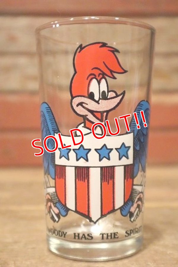 画像1: ct-230701-51 Woody Woodpecker / Arby's 1970's Novelty 11oz.Glass