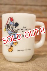 画像: kt-230809-04 Mickey Mouse / Anchor Hocking 1980's 9oz Mug "Mickey Mouse Club"