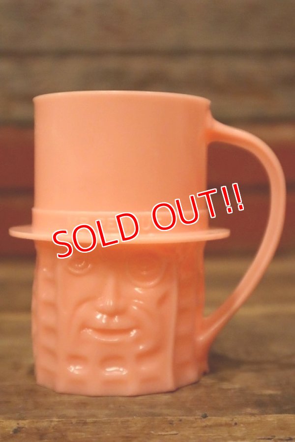 画像1: ct-230809-11 PLANTERS / MR.PEANUT 1950's Plastic Mug (Pink)