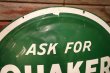 画像5: dp-230724-04 QUAKER STATE MOTOR OIL / 1940's Convex Metal Sign