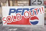 画像: dp-221001-20 ※店頭ピックのみ PEPSI / 1990's Huge Plastic Sign