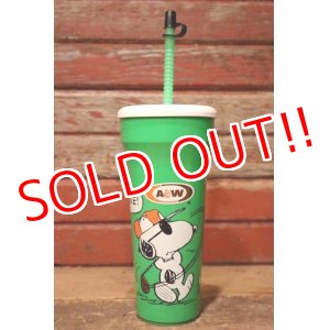 画像: ct-230801-08 Snoopy (Joe Cool) / A&W 1990's Plastic Cup