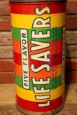 画像2: nt-230907-13 FIVE FLAVOR LIFE SAVERS / 1970's Tin Can Coin Bank