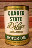 画像1: dp-230901-120 QUAKER STATE / 1980's Deluxe 10W-40HD One U.S. Quart Can