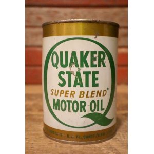 画像: dp-230901-120 QUAKER STATE / 1970's SUPER BLEND MOTOR OIL One U.S. Quart Can