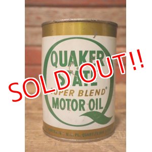 画像: dp-230901-120 QUAKER STATE / 1970's SUPER BLEND MOTOR OIL One U.S. Quart Can