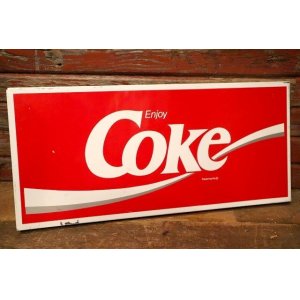 画像: dp-230901-105 Coke (Coca-Cola) / 1980's-1990's Metal Sign