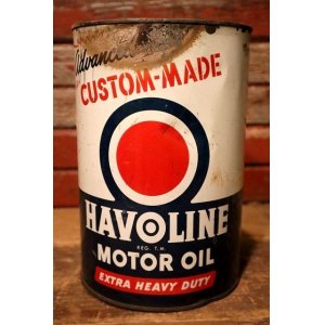 画像: dp-230901-97 HAVOLINE (TEXACO) / 1950's FIVE U.S. Quarts Custom Made Motor Oil Can