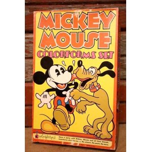 画像: ct-230301-102 Disney / COLORFORMS INC. 1970's MICKEY MOUSE COLORFORMS SET