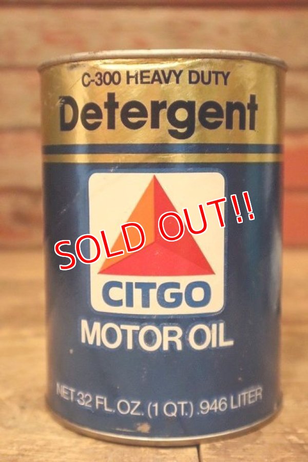 画像1: dp-230901-120 CITGO / C-300 Heavy Duty Detergent U.S. Quart Motor Oil Can