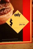 画像3: dp-230901-45 McDonald's / 1992 Menu Sign "Bacon Double Cheeseburger Meal"