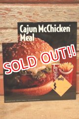 画像: dp-230901-45 McDonald's / 1993 Menu Sign "Cajun McChicken Meal"