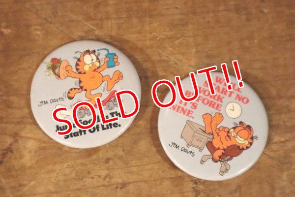 画像1: ct-230503-02 Garfield / 1980's Pinback Set