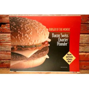 画像: dp-230901-45 McDonald's / 1993 Translite "Bacon Swiss Quarter Pounder"