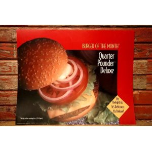 画像: dp-230901-45 McDonald's / 1994 Translite "Quarter Pounder Delux"