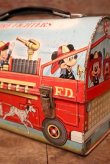 画像5: ct-231001-05 Walt Disney Character / ALADDIN 1969 FIRE FIGHTERS Metal Lunch Box