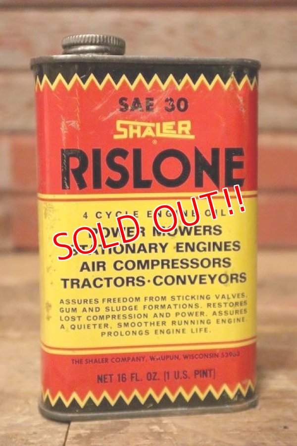 画像1: dp-230901-99 SHALER RISLONE / 4 CYCLE ENGINE OIL 16 FL.OZ Can