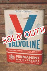 画像: dp-231012-49 VALVOLINE / 1960's-1970's PERMANENT ANTI-FREEZE ONE U.S.GALLON CAN