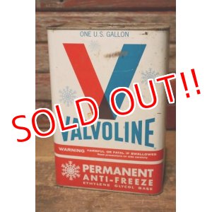 画像: dp-231012-49 VALVOLINE / 1960's-1970's PERMANENT ANTI-FREEZE ONE U.S.GALLON CAN