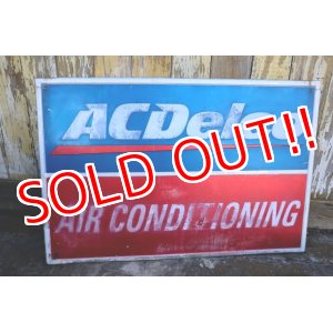 画像: dp-231012-134 AC Delco / "AIR CONDITIONING" Metal Sign